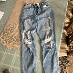 Hollister high rise mom Jean.